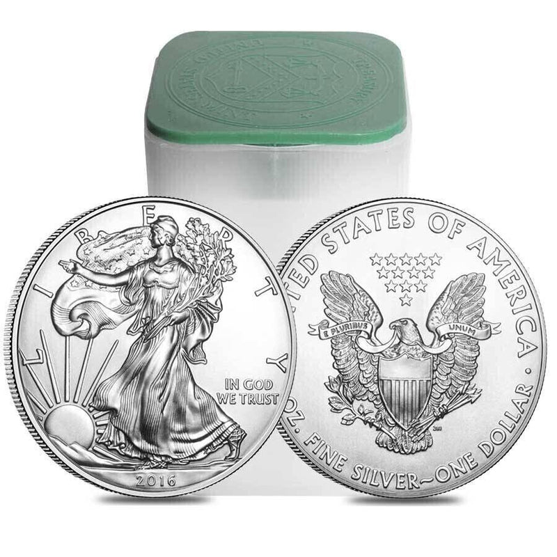 Tube of 20 - 2016 Brilliant Uncirculated 1 oz American Silver Eagles