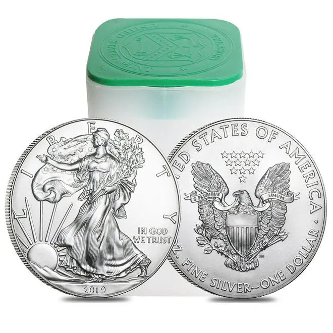 20-Coin Tube of 2019 1 oz American Silver Eagles - Exceptional Investment Opportunity!