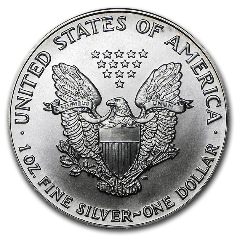 Uncirculated 1990 American Silver Eagle - .999 Fine Silver Coin