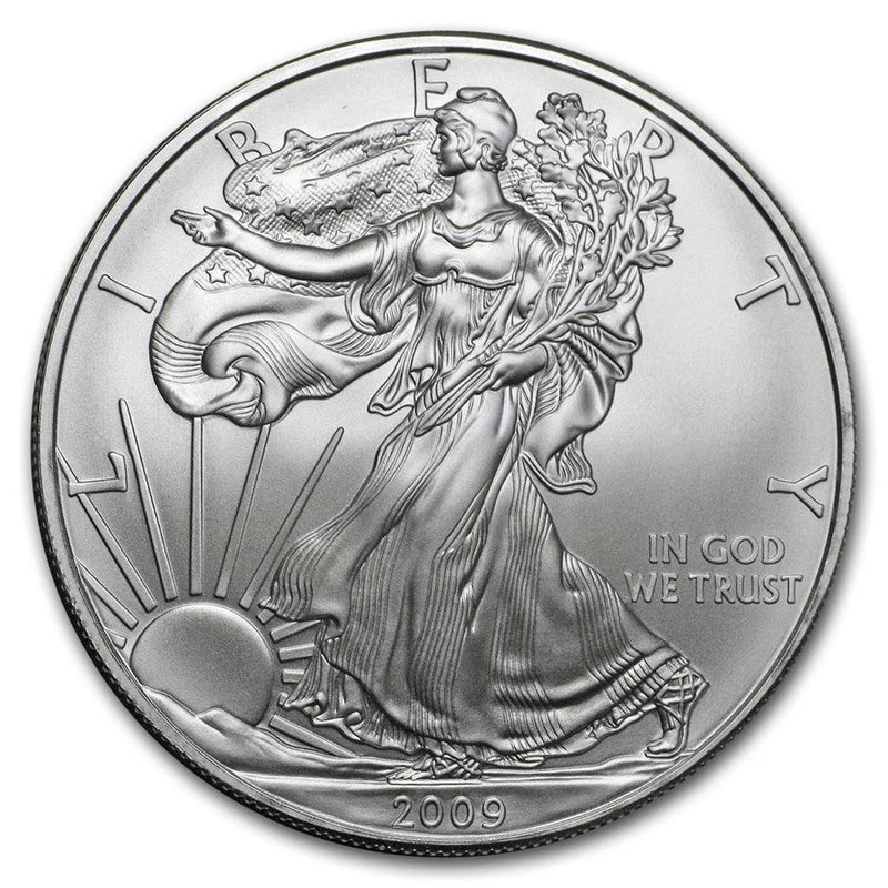 Stunning 2009 Uncirculated American Silver Eagle – .999 Fine Silver Collectible