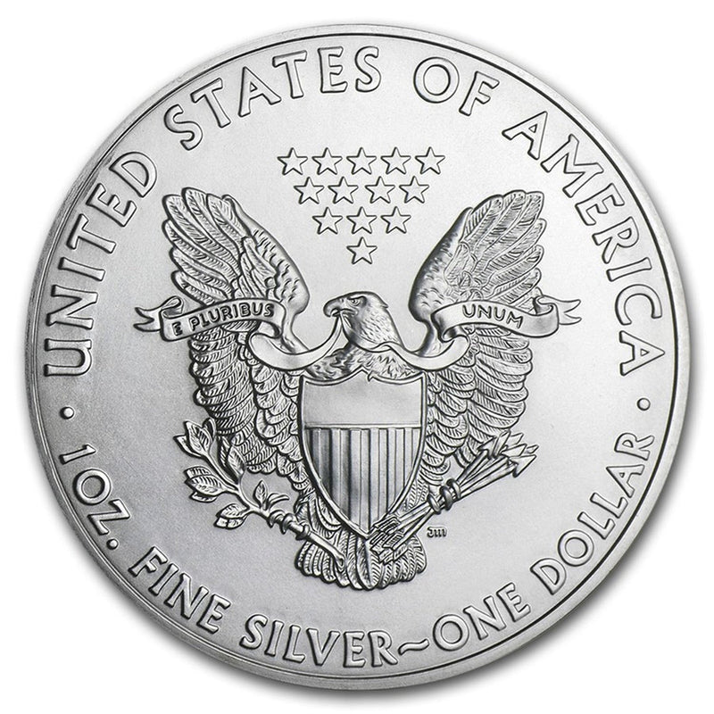 2008 Uncirculated American Silver Eagle Coin - .999 Fine Silver Collectible