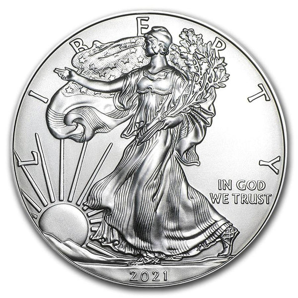 2021 Uncirculated American Silver Eagle Coin - .999 Fine Silver Beauty