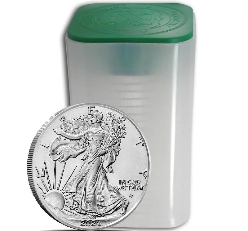 Bundle of 20 - 2024 1 oz American Silver Eagle Coins (Tube of 20)