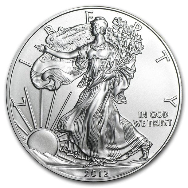 2012 Uncirculated American Silver Eagle - .999 Fine Silver Collectible Coin